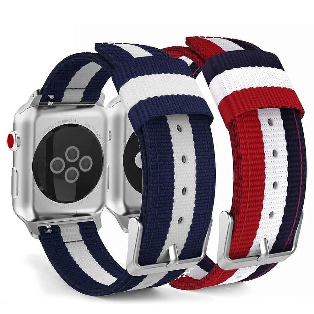 Compatible With Apple Watch Band, Fine Woven Nylon