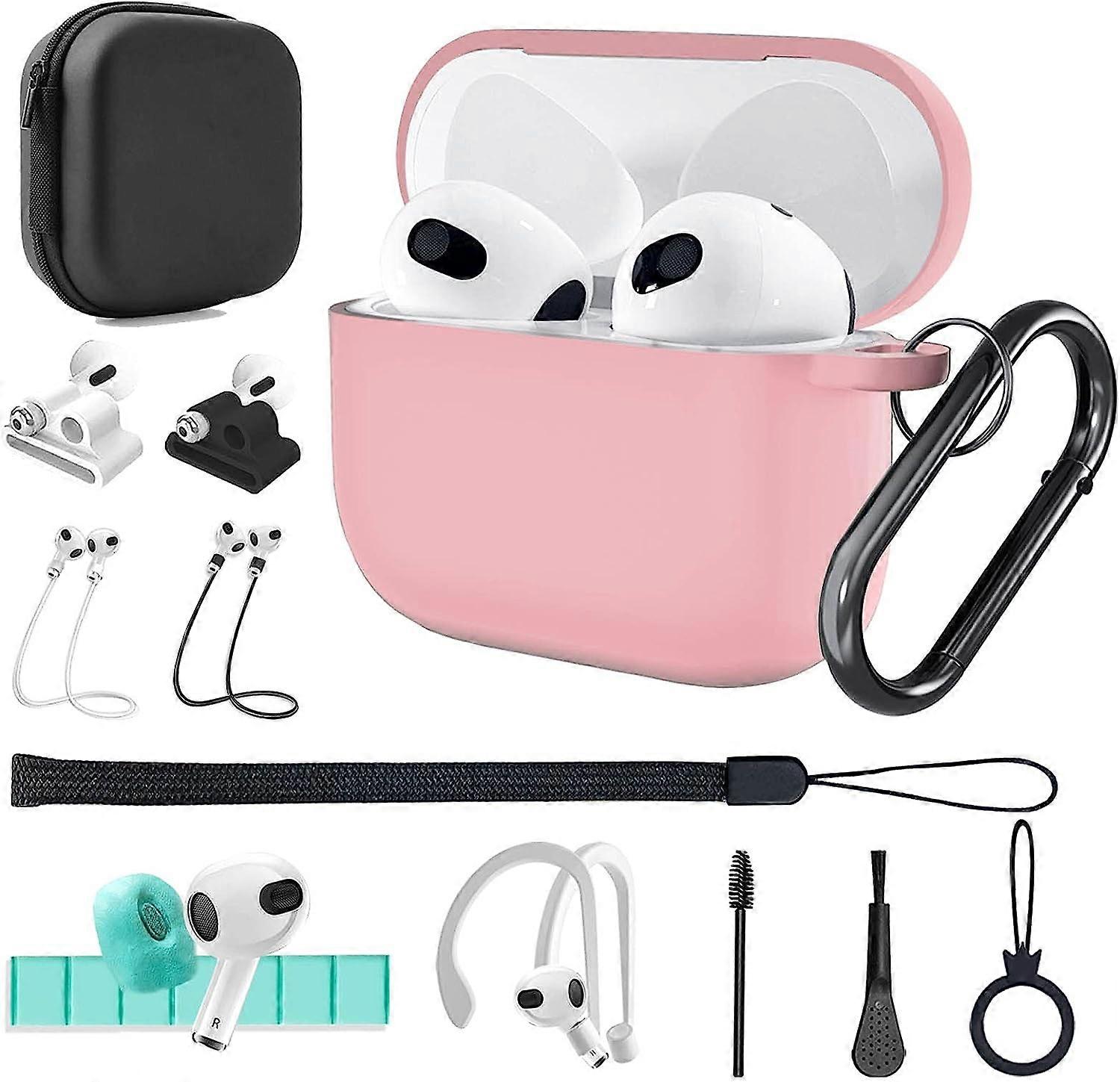LINCMAN for Airpods 3 Case (2021 Released)13 in 1 Silicone Cover AirPods 3rd Accessories Set kit for