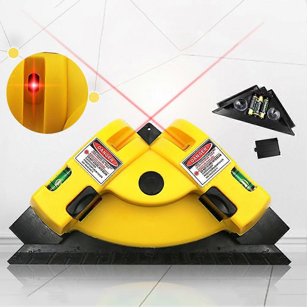 90 Degree Vertical Horizontal Line Sucker Laser Level Tile Laying Leveling Tool Mengxi