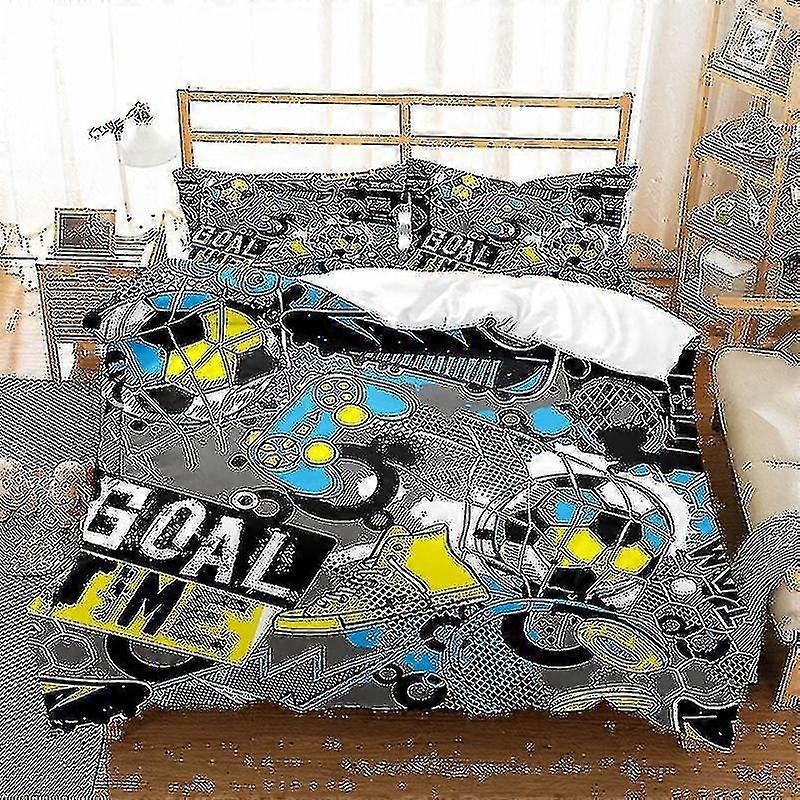 Fotboll Utskrift Sängkläder Set Baseball Fotboll Basket Mönster Påslakan Set Hem Sovrum Dekor Sängkläder Sängkläder Hög kvalitet