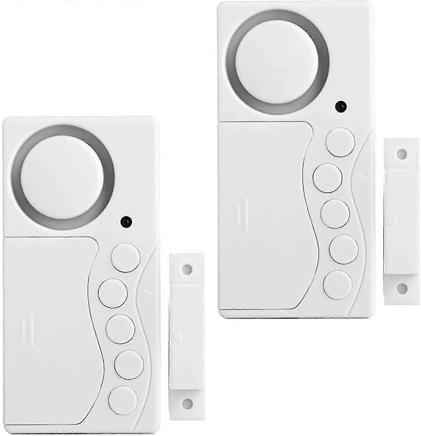 Pack Freezer Door Alarm, Window Security Alarm, 3/15/30/60 Seconds Wireless Fridge Alarm, 4 In 1 Door Sensor Doorbell Door Open Alarm Loud108db