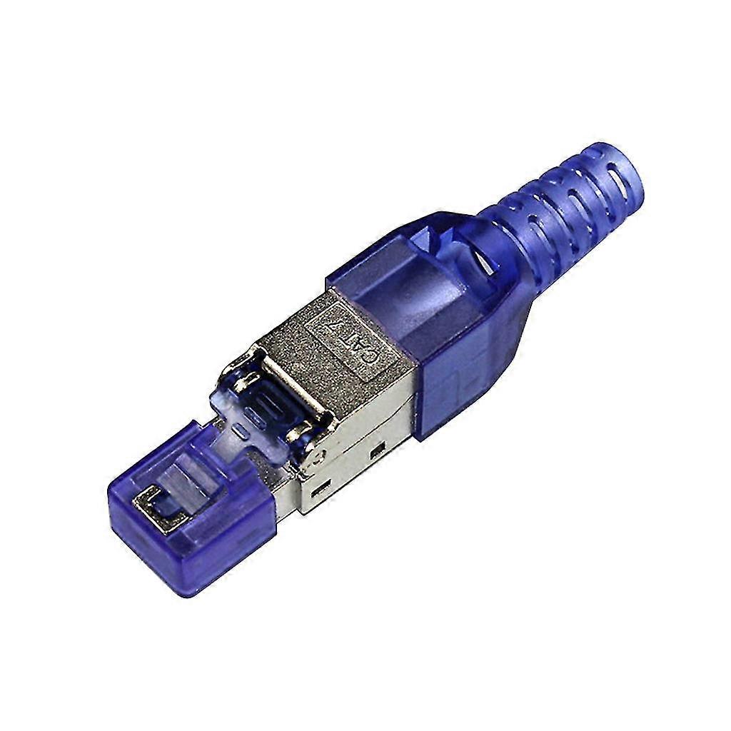 Cat7 Gigabit Shielded Head Rj45 Connectors 30u Network Plug Contactor