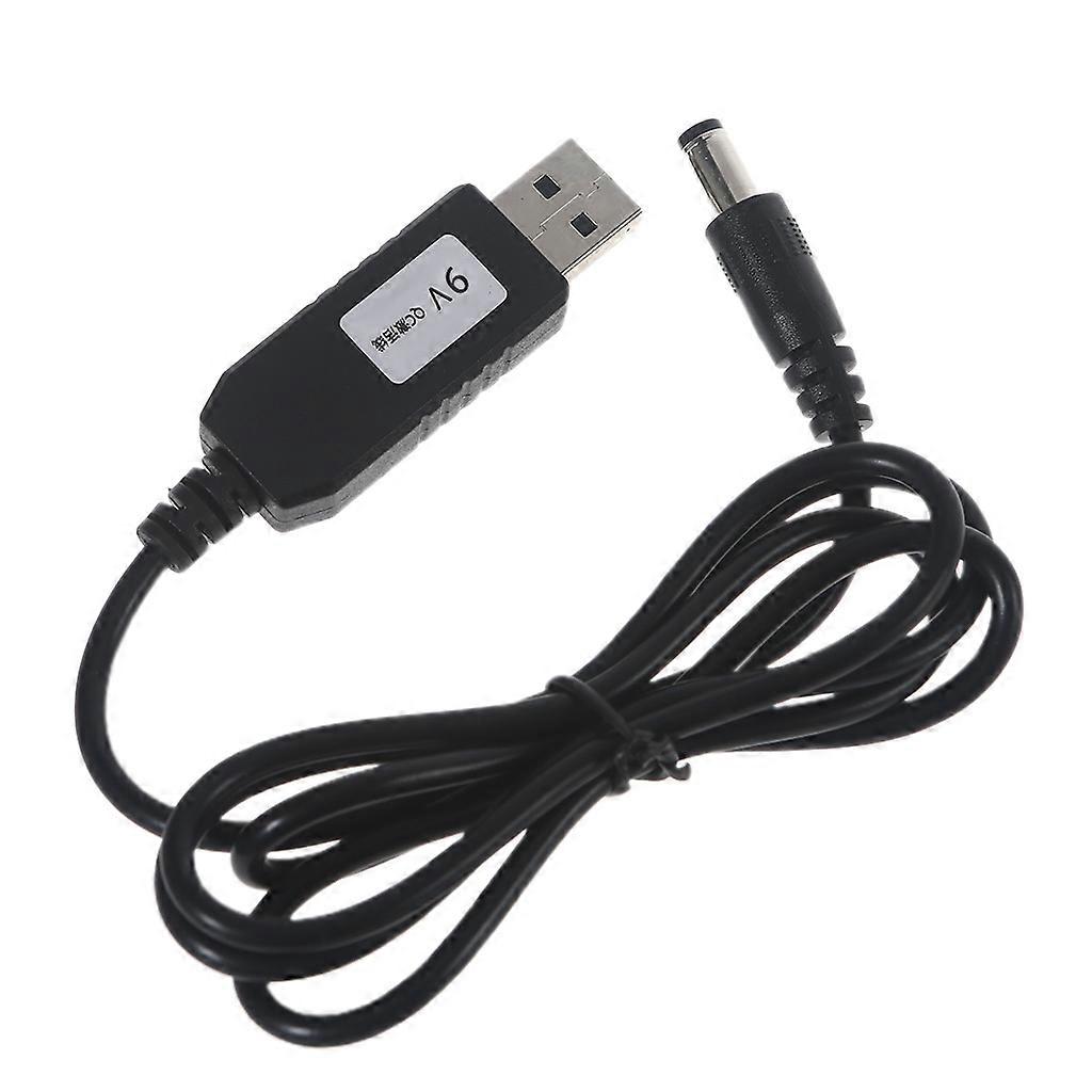 QC3.0 USB 转 12V 9V 5.5x2.1mm 升压电缆，用于 WiFi 行车记录仪轻量级