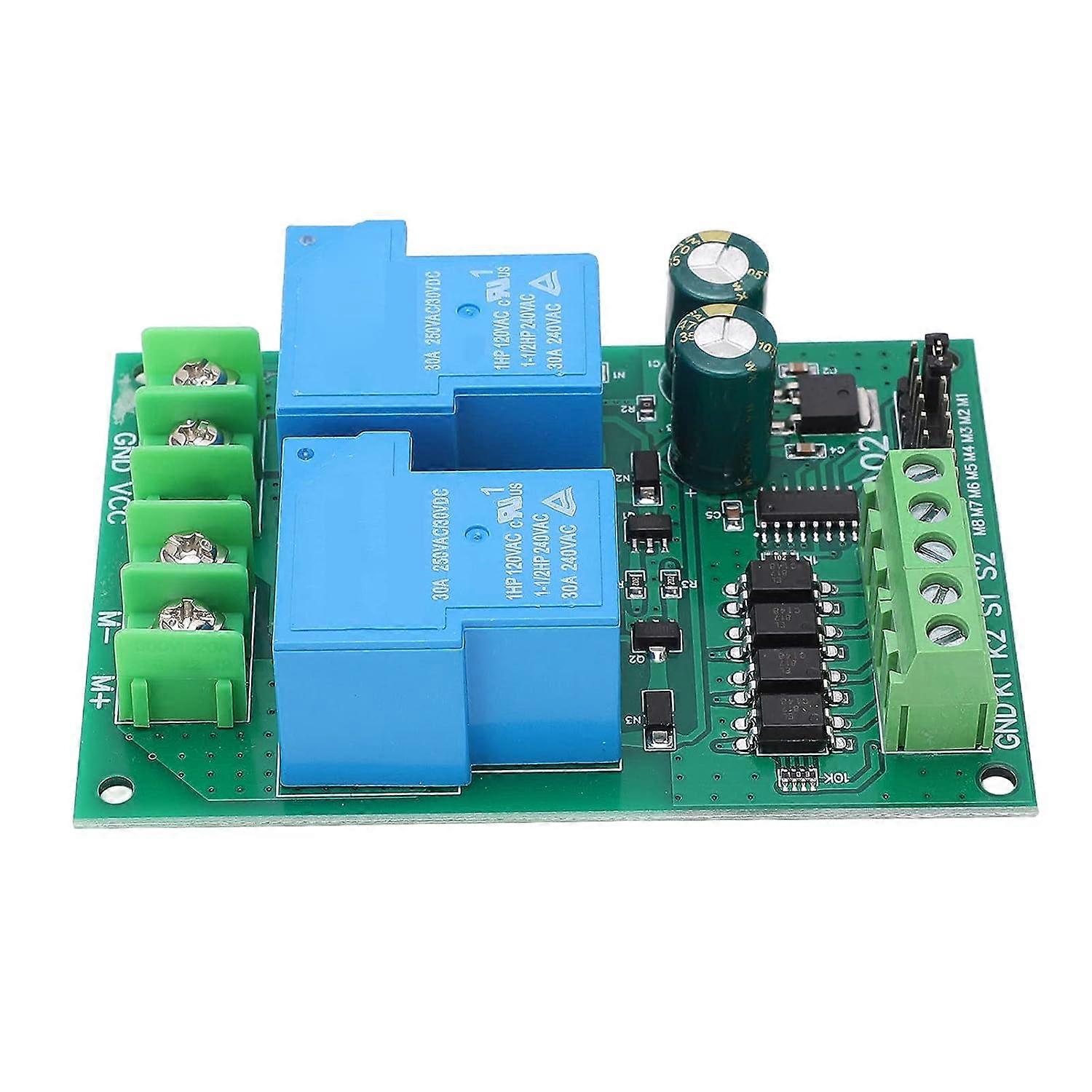 DC Motor Driver Board Easy Wiring 30A Stable Current Heavy Duty Motor Controller Switch Module For Rolling Gate (12V)