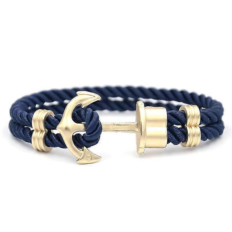 Navy Anchor Herrenarmband