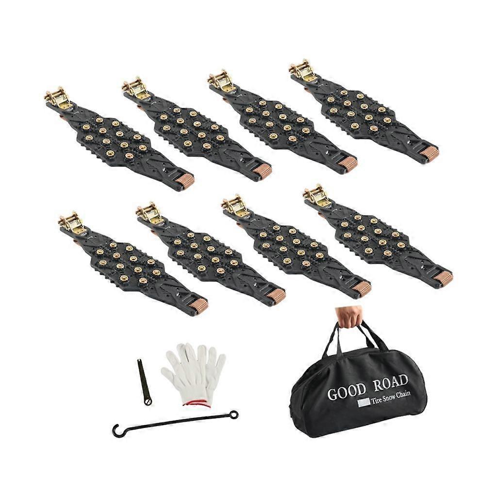 Snow Chains Practical Car Tyre Skid Chains for Car Wheel Emergency Suvs Black