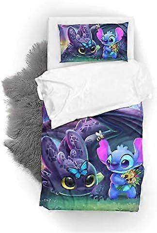 Lilo & Stitch Children's Bedding Set D Cartoon Design Multicolor