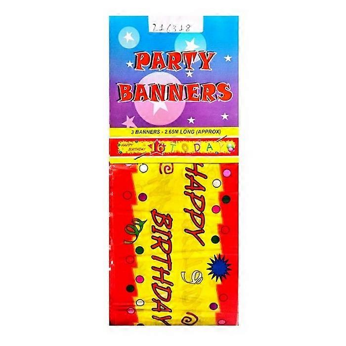 16 Ma boldog születésnapot banner