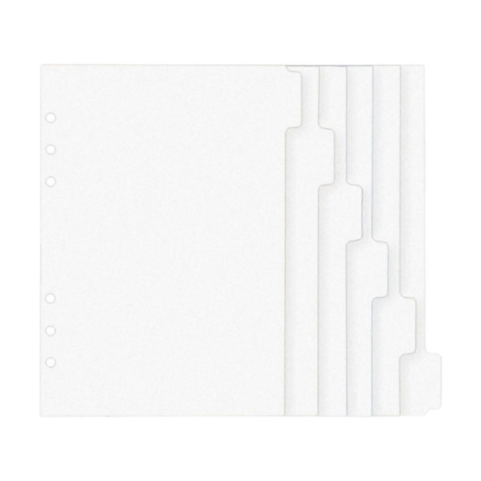 6 Sheets Binder Pocket Detachable Notebook Dividers Multifunction Loose Leaf