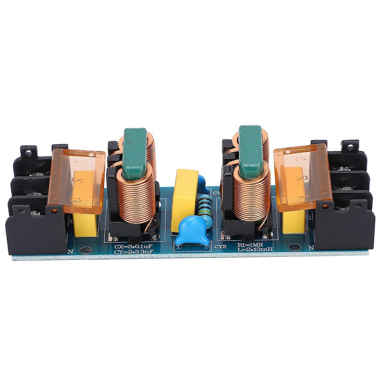 EMI Filter Module Audio Power Purifier Board 50/60Hz AC Thick Copper Foil 25A Components