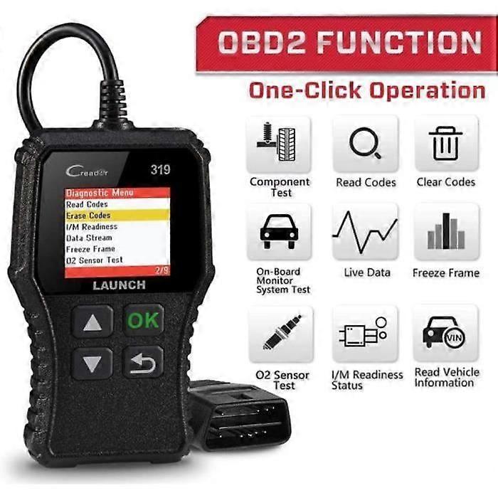 'Scanner Auto Diagnostic OBD2 - LAUNCH - CR319 - Economy - Compact - Full OBD2'