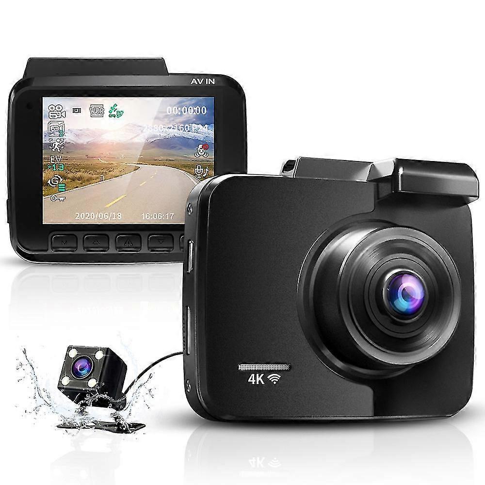 Azdome 4k Car Camera With Reversing Camera 5ghz Wifi Gps Dash Cam Car Front Rear With Parking Monitoring Motion Detection G-sensor Loop Recording Wide
