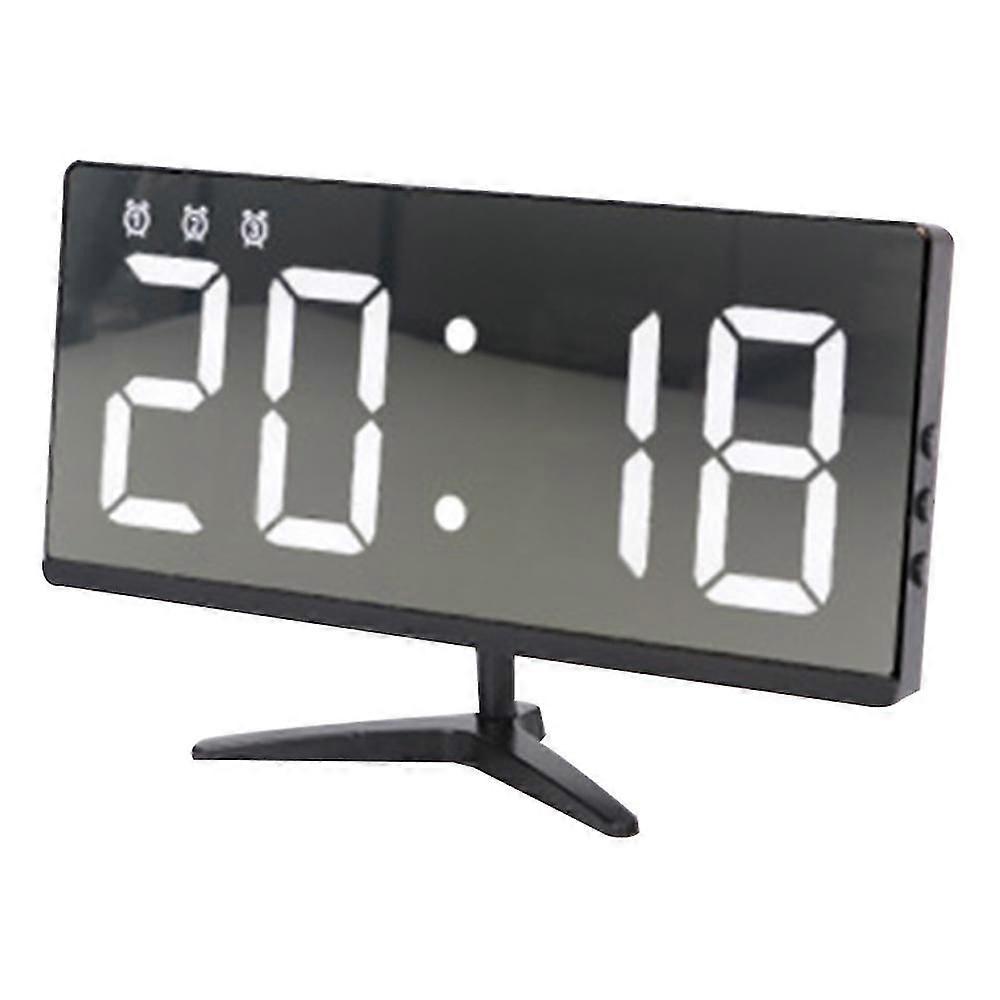 Alarm Clo Digital, Led Alarm Clo Led Display With 4 Adjustable Brightness, Temperature, Date, Usb Charging , Easy Operation