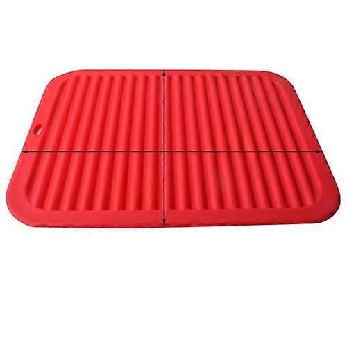Thickened Large Rectangular Oval Wave-shaped Silicone Insulated Dining Table Mat Non-slip Waterproof Diet Cup Silicone Water Filter Mat