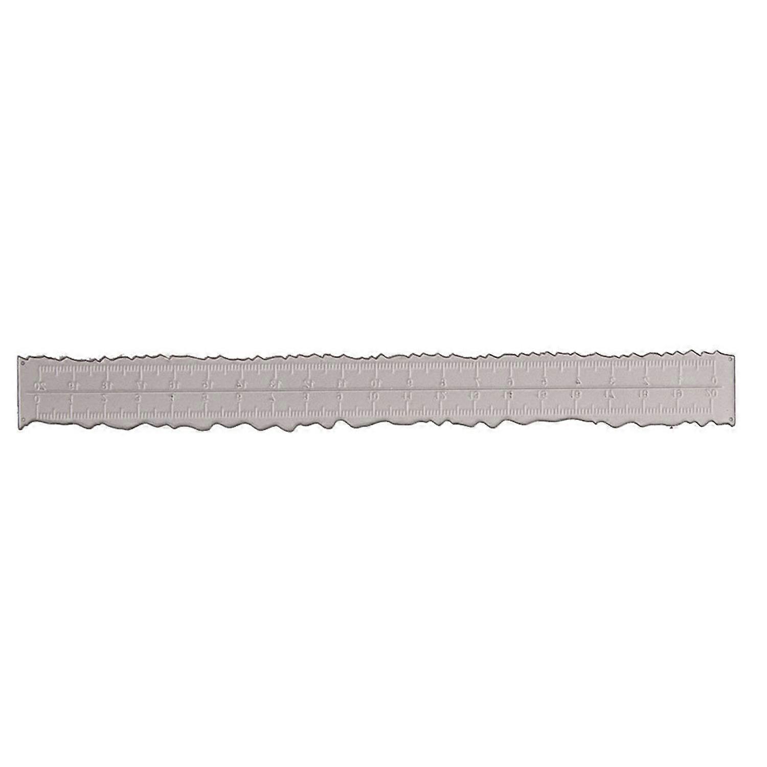 Paper Tearing Ruler Carbon Steel Multifunctional Accurate Irregular Edges Ruler for Drawing
