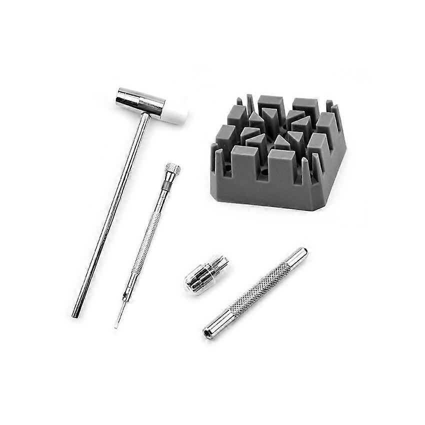 Watch Repair Tools Disassembly Strap Replacement Tools Combo Set 5-in-1 Blister Hammer Raw Ear Batch Set
