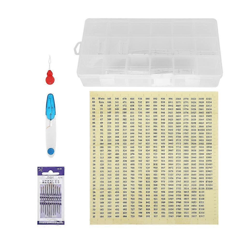 Cross Stitch Winding Plastic Floss Bobbins Remaining Line Management Board Embroidery Set