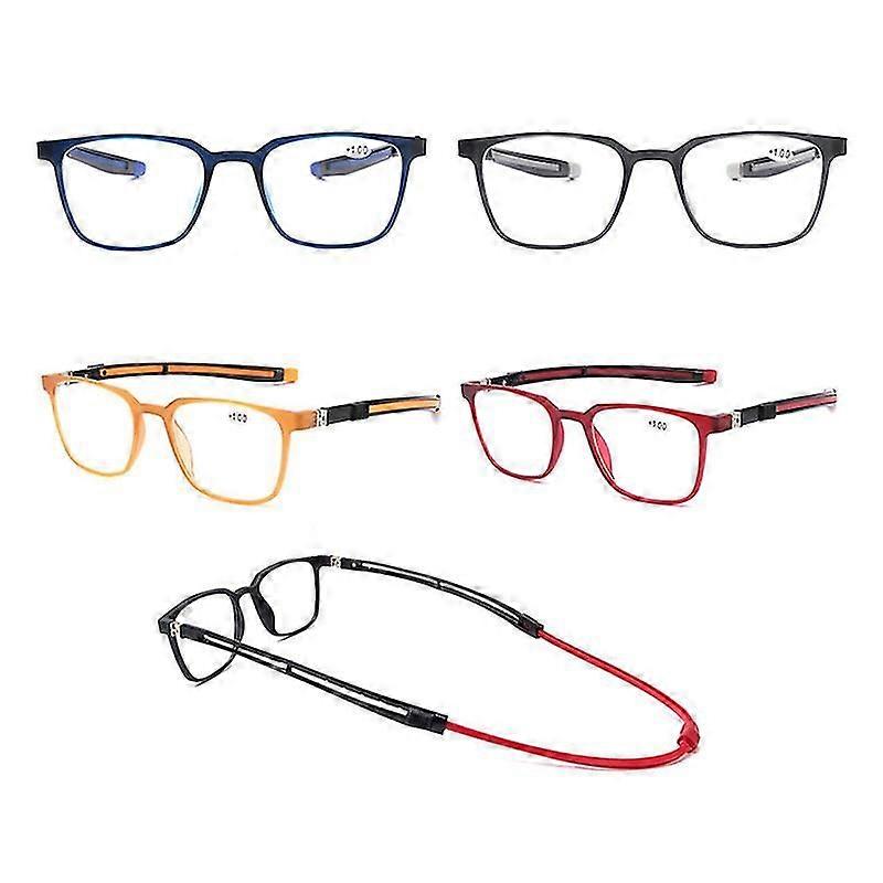 Light Blocking Magnetic Reading Glasses, Adjustable Temple Computer Readers, Executive