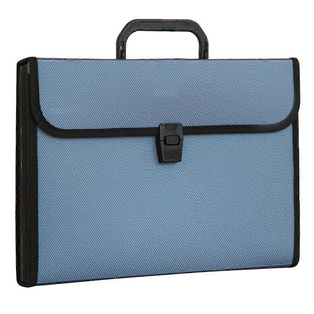 Expandable folder with labels, 12 compartments