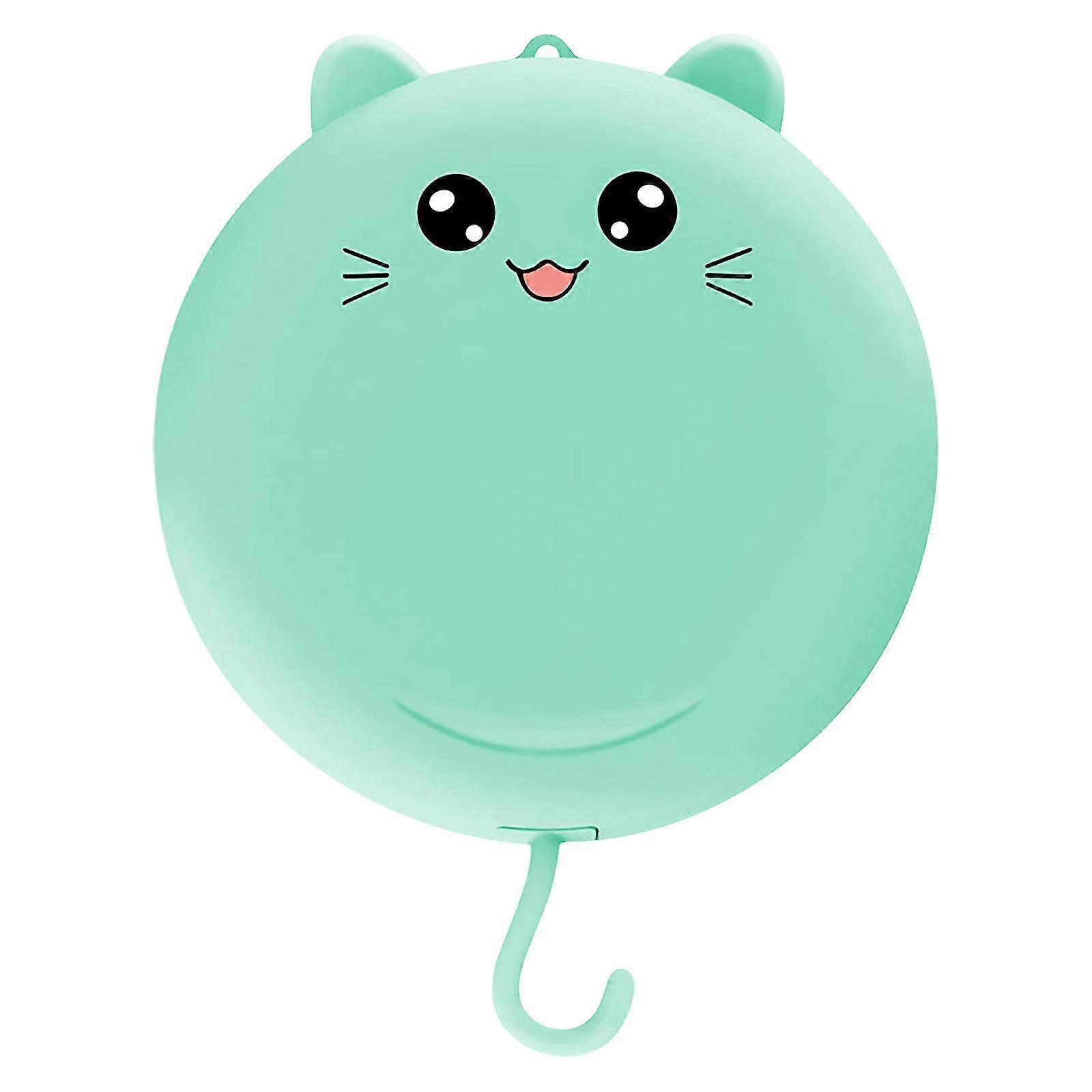 Mini USB rechargeable small fan multi-function makeup mirror (green)  green