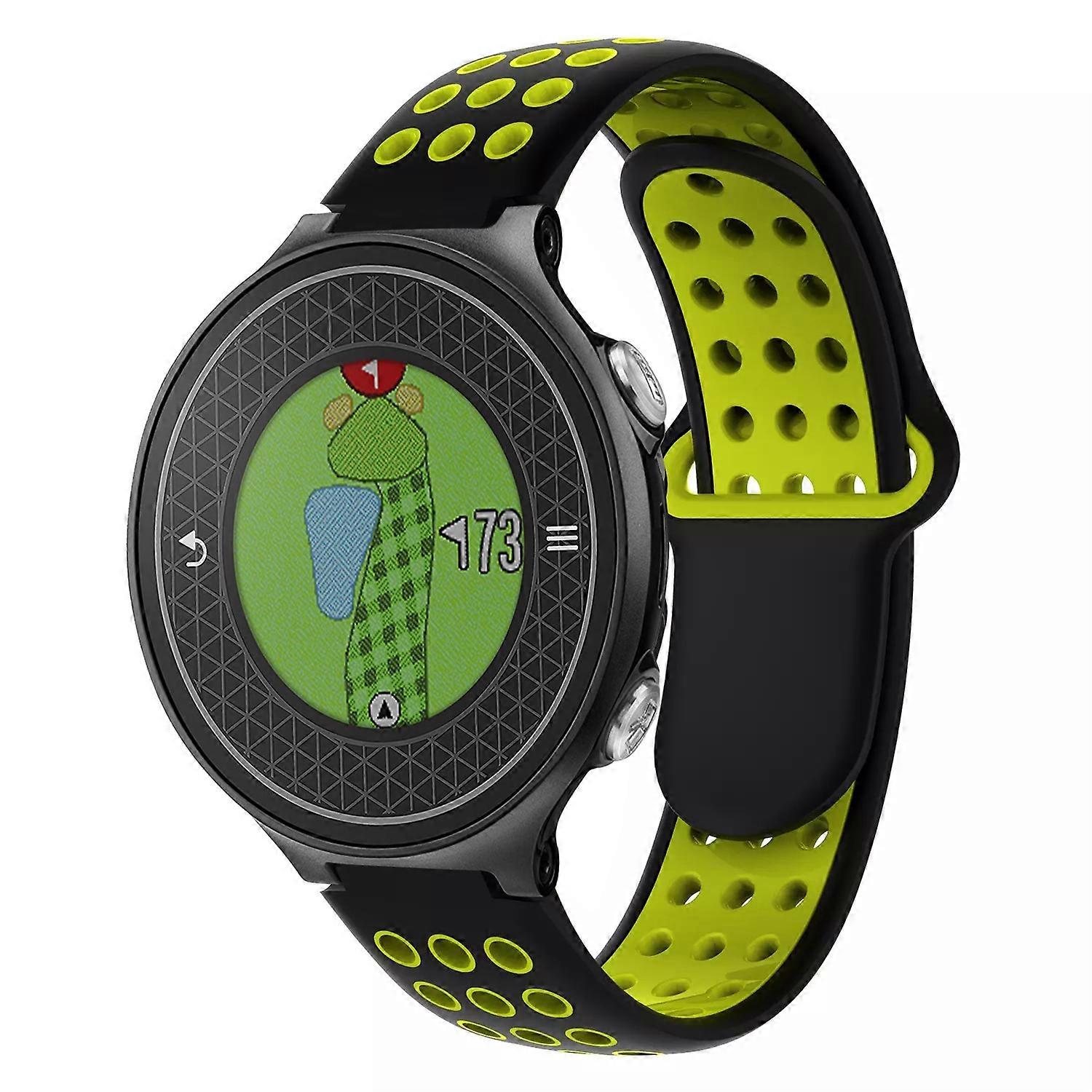 Til Garmin Approach S6 to-farvet stanset åndbar silikone urrem