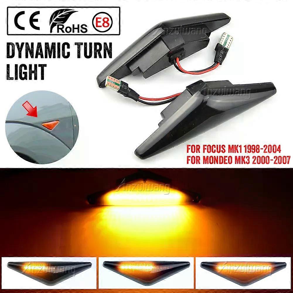 Dynamic Turn Signal LED Side Marker Mirror Light Flashing Indicator For Ford MONDEO 2000-2007 MK3 FOCUS MK1 1998-2004