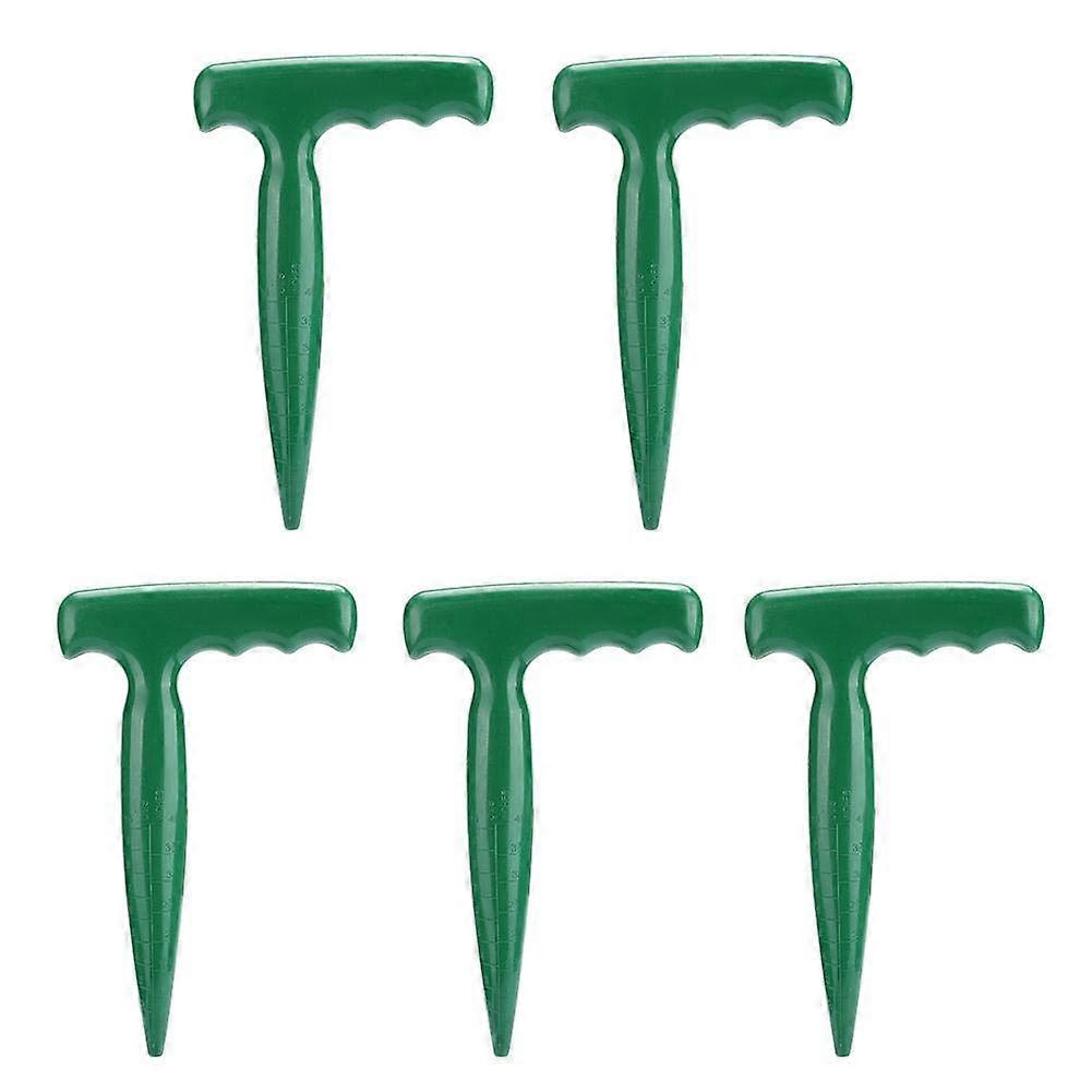 5Pcs Handheld Plastic Soil Puncher Tool for Planting