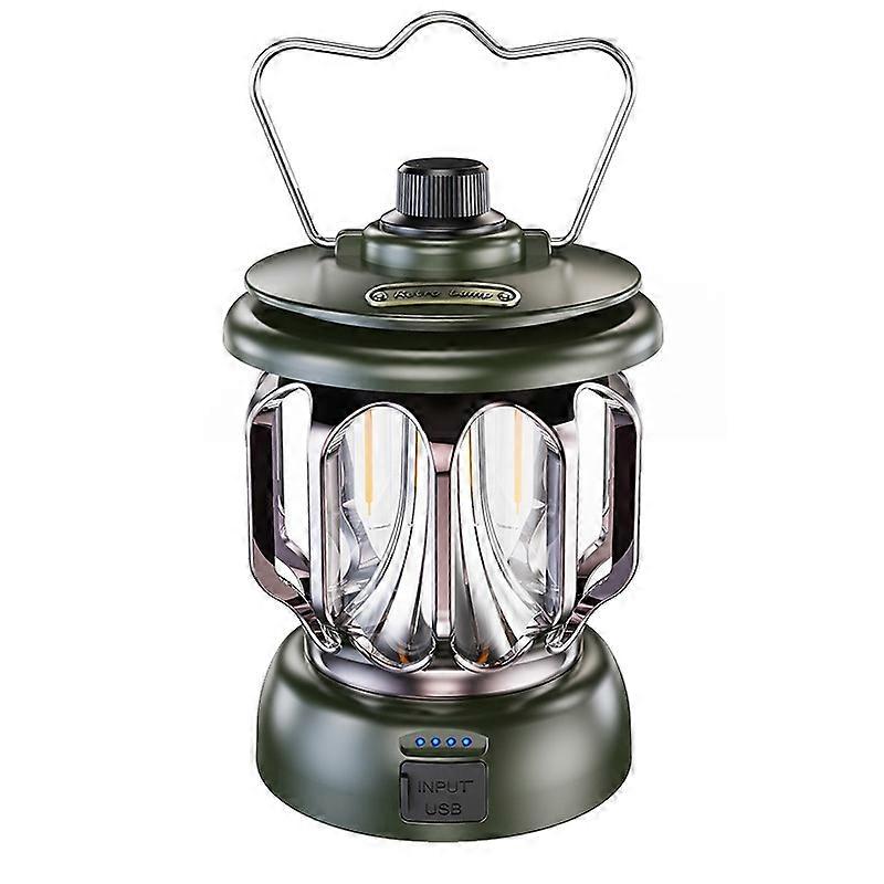 LH-B46 LED Retro Tent Light Convenient USB Charging Camping Light