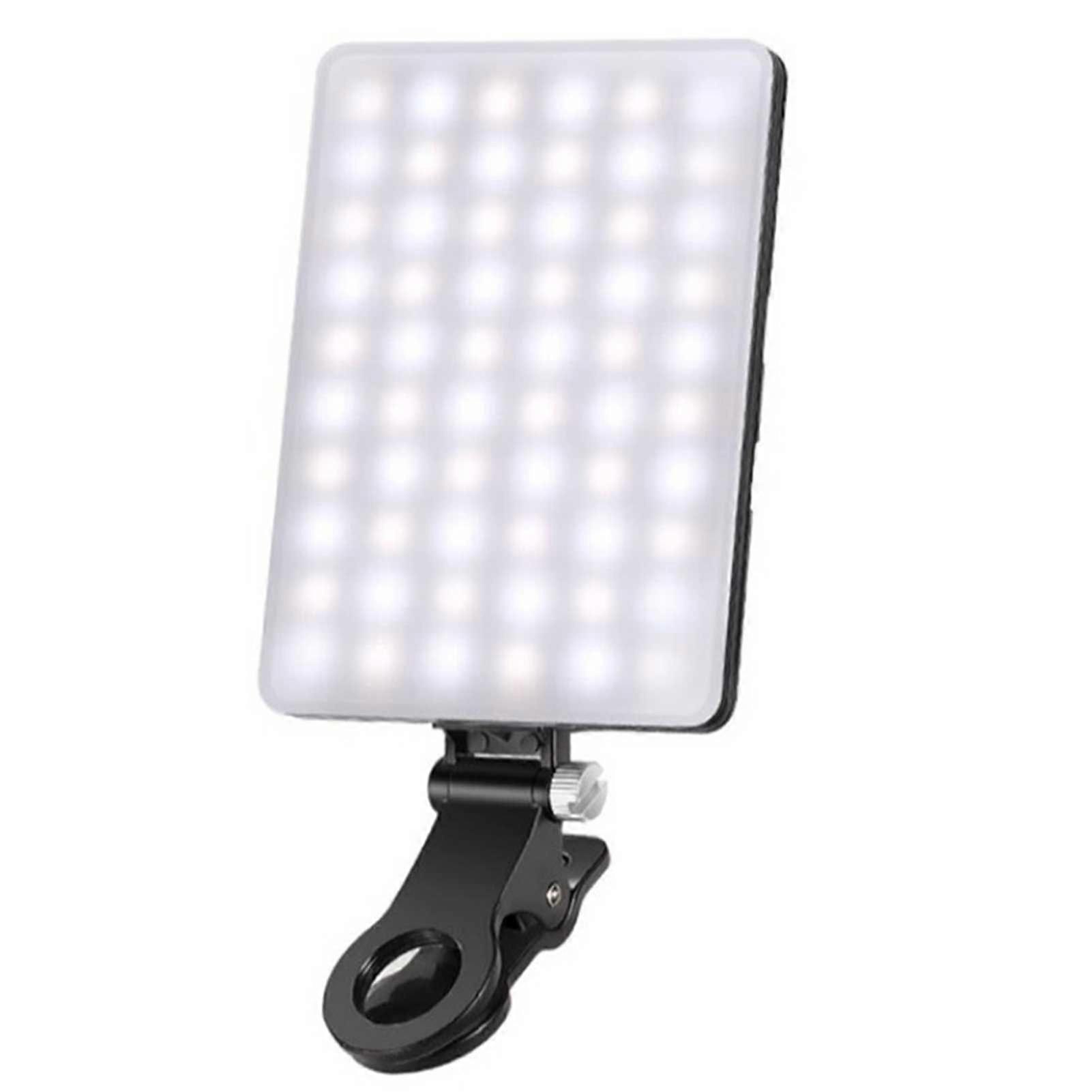 LED Clip Light for Mobile Phone Tablet Laptops 10 Brightness Levels LED Camera Light for Photography