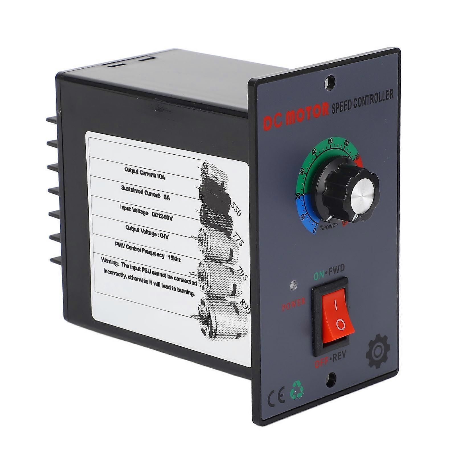 10A Motor Speed Controller 12-60V Electronic DC Motor Governor Speed Regulator for 550 775 795 895 Types Direct Current