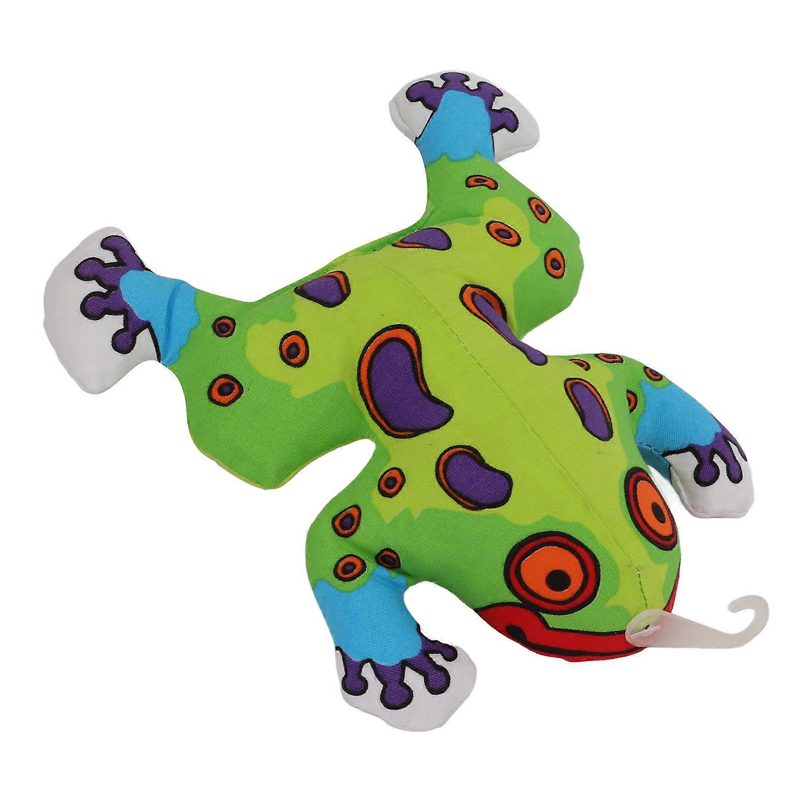 Frog-Shaped Squeaky Dog Chew Toy - Medium Size, Durable Rubber, Lightweight, Interactive Play for Small Breeds