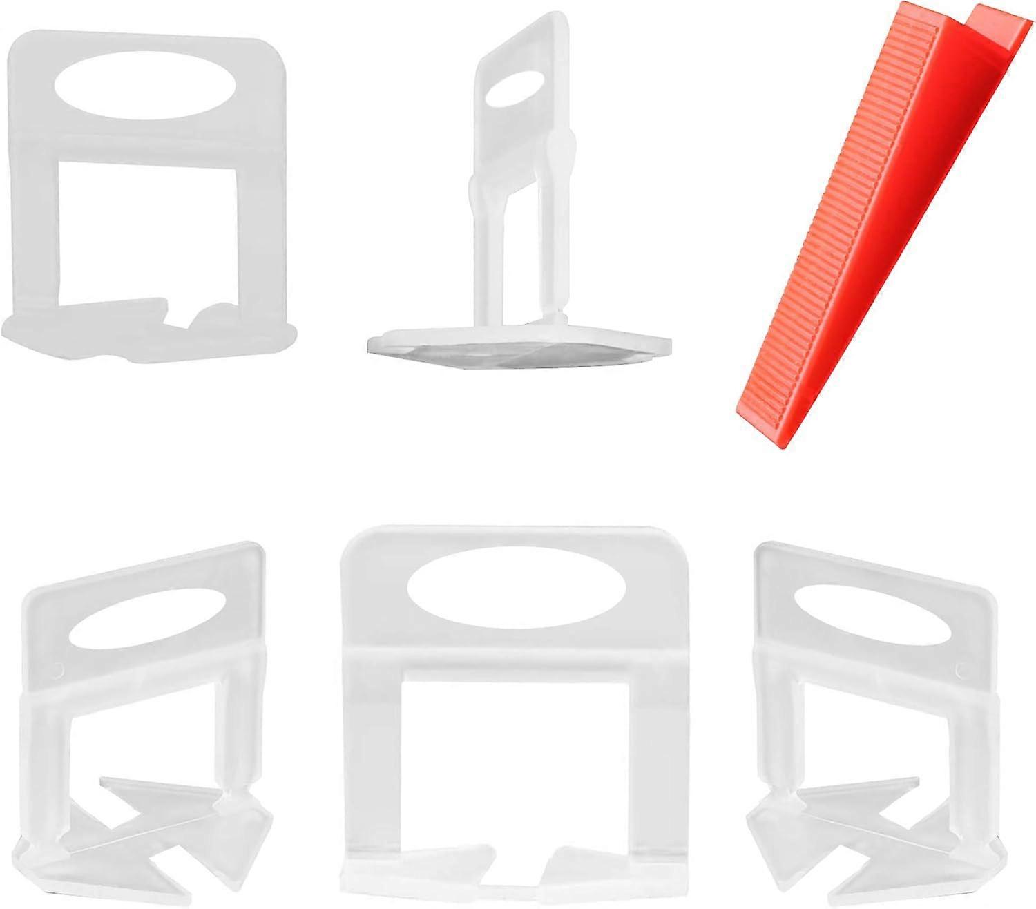 Reusable Tile Leveling System, Premium Materials For Best Performance, Ensures Flatness And Avoids Movement, Perfect For Tiles 3-12mm Thick (600 Pcs)