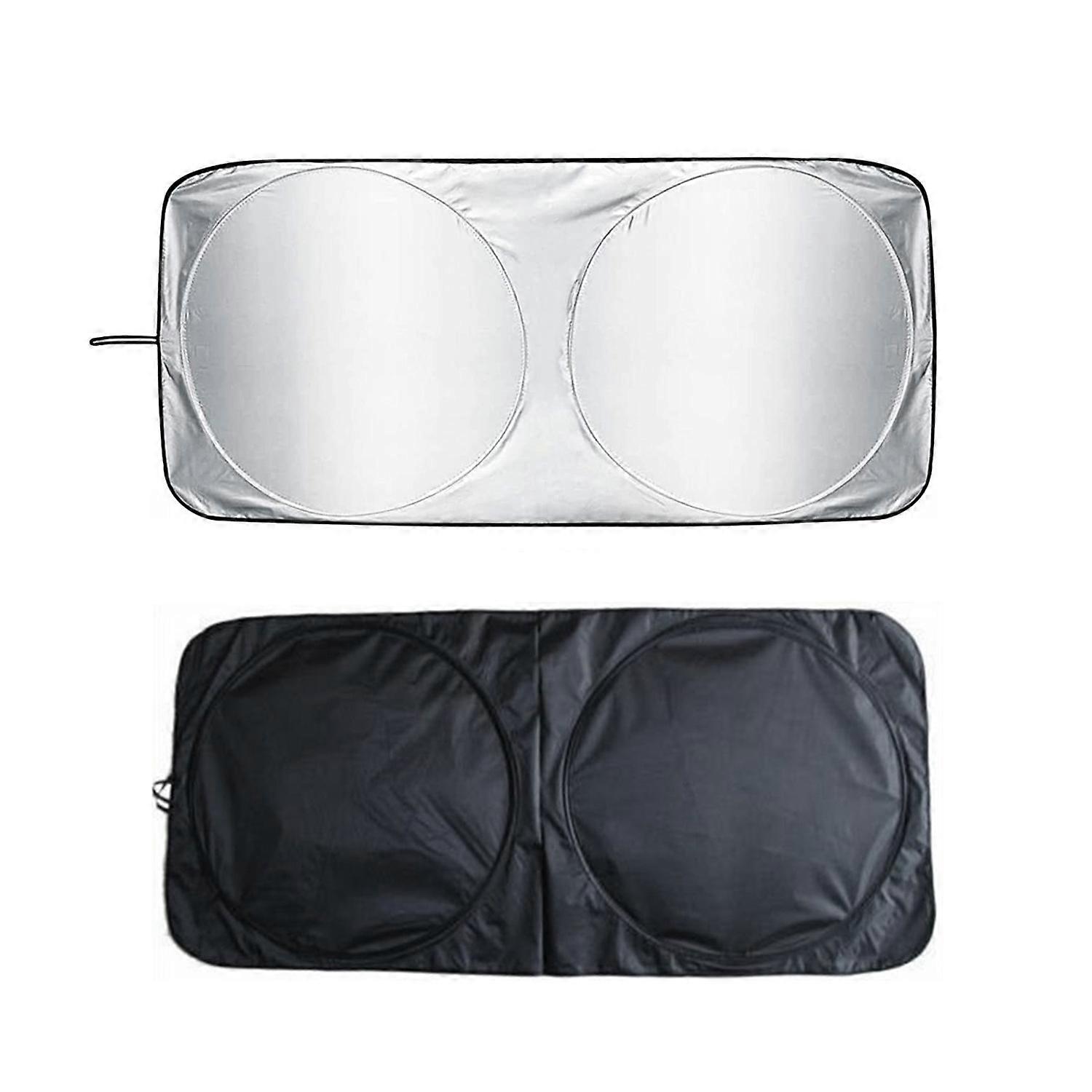 64X33.8 Inch Car Windshield Sun Shade Sunshade Visor Front Window SUV Van Auto Vehicle Shield Reflec