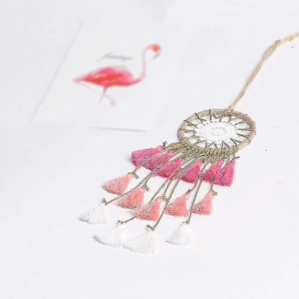 Mini Dream Catcher for car Mirror (Pink)