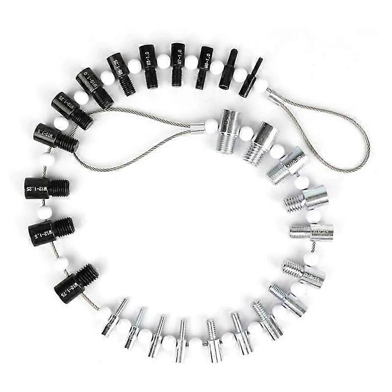 Portable Thread Tester Bolt Nut Screw Bolt Nut Screw Checking Checker 26 Male/Female Size Gauge Meas