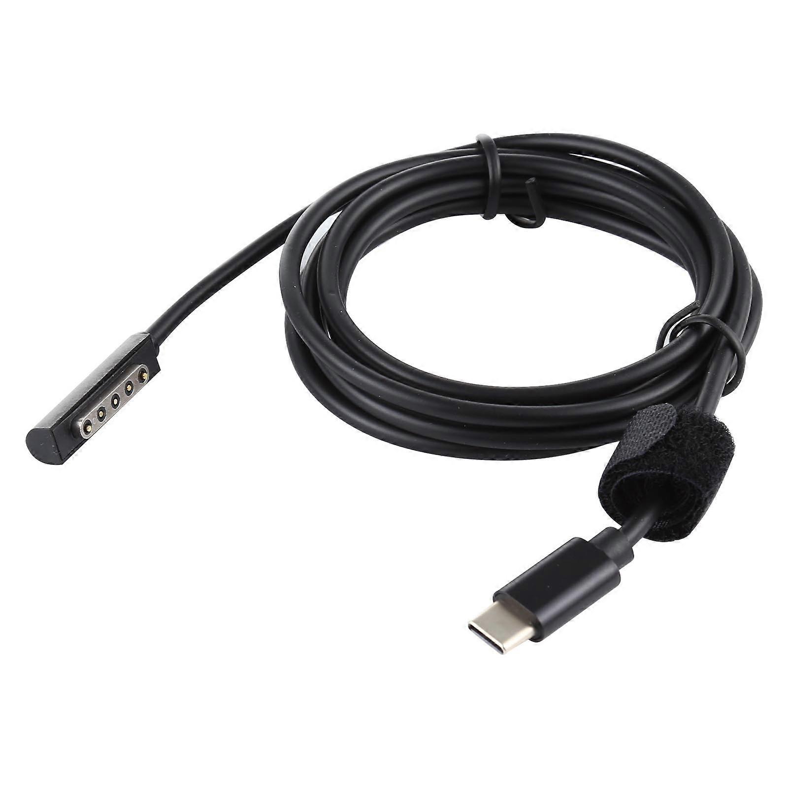 USB-C / Typ-C Netzteil PD 65W Schnellladekabel für Microsoft Surface Pro 2, Kabellänge: 1,5m