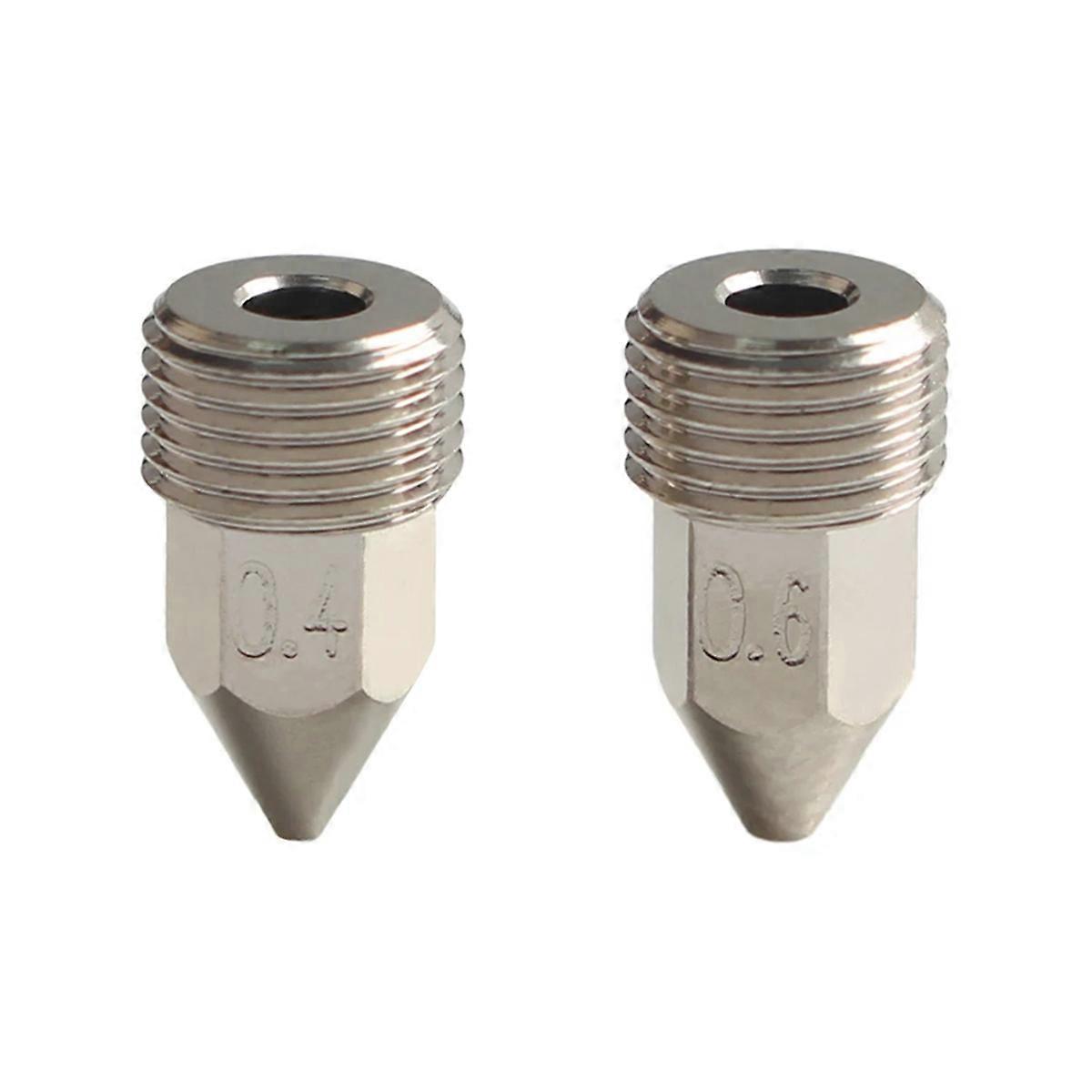 High Flow 0.4mm/0.6mm Nozzles For Hotend Extruder Hardened Steel
