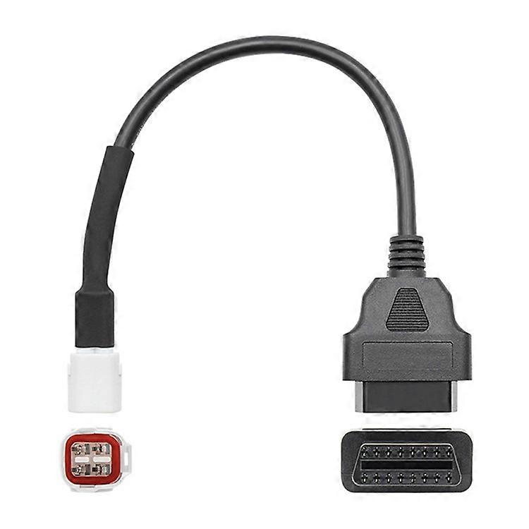 AERMOTOR For Yamaha Motorcycle 4Pin Plug to 16Pin OBD2 Adapter Diagnostic Cable