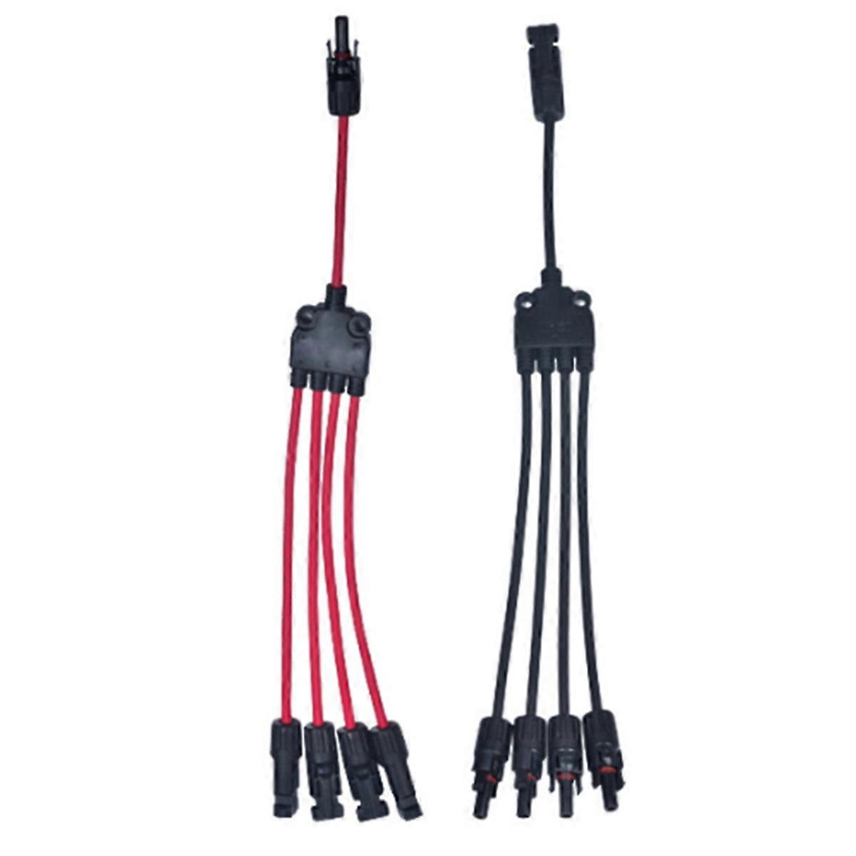 Photovoltaic Solar Connector Y Type 5 Way 1000V/30A Branch Cable, Solar Cable Parallel Adapter for S