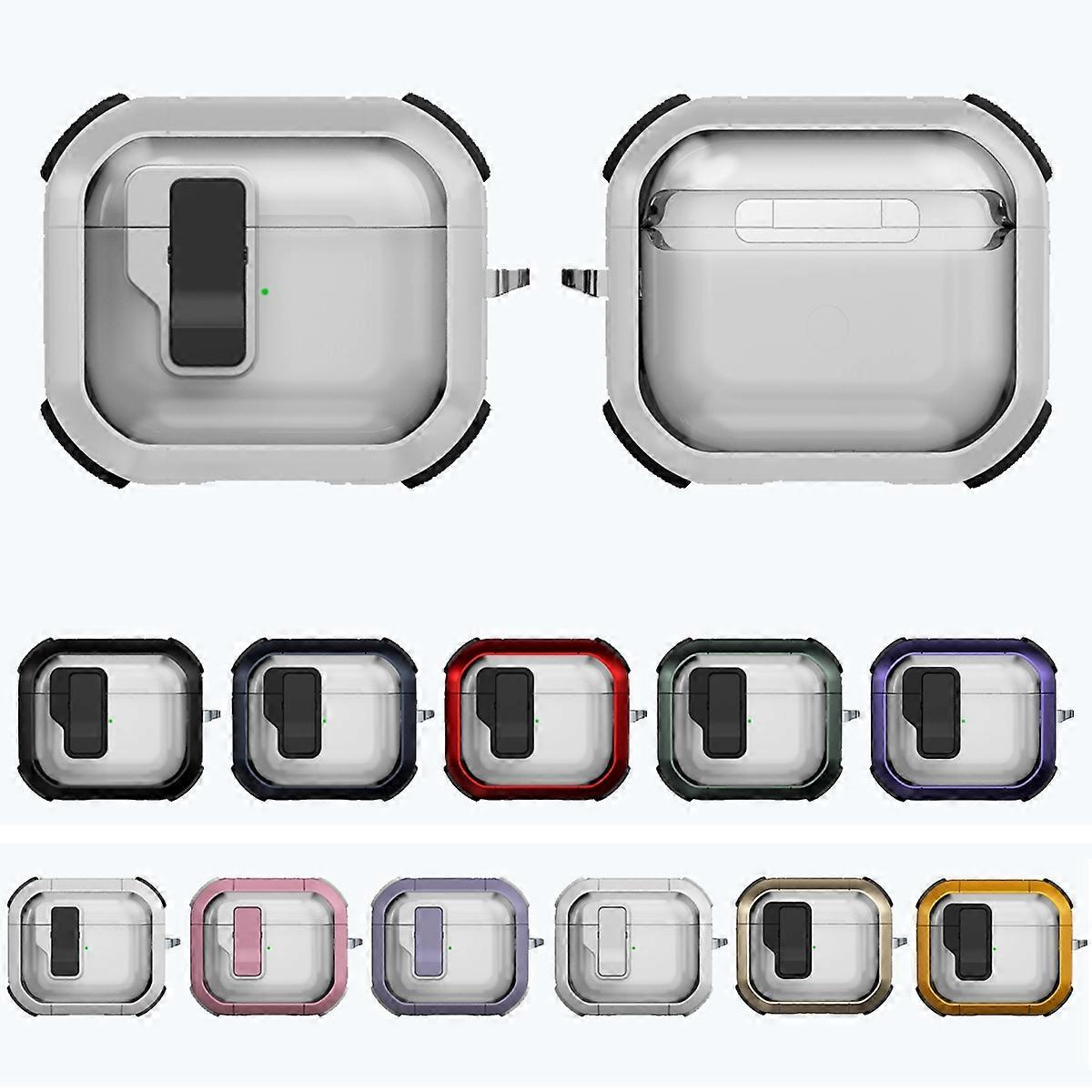 Thunder Clear Wireless Earphones Protective Case with Magnetic Switch