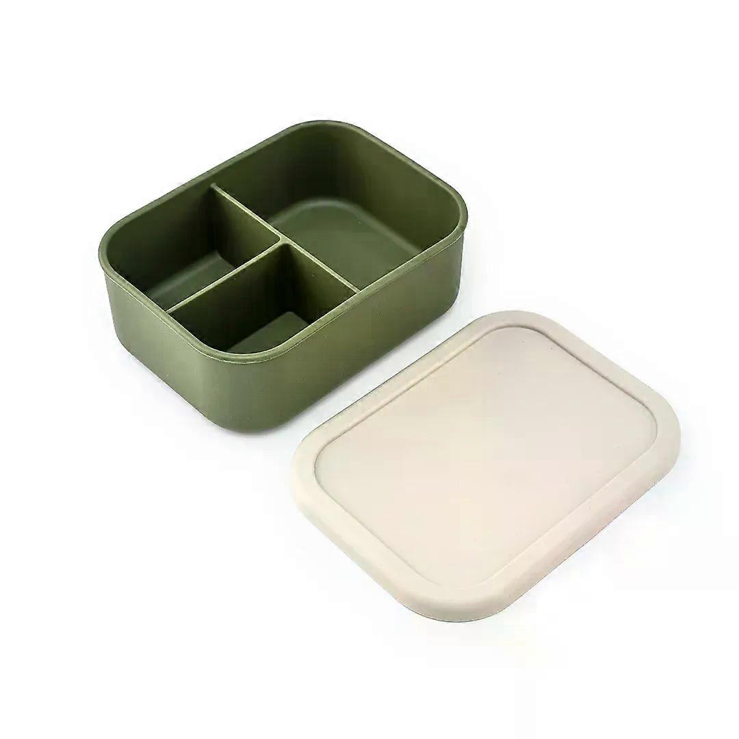 Silicone Lunch Box Food Grade Crisper Microwave Special Heating Lunch Box Freezer and Oven Safe Lunch Snack and Food Container