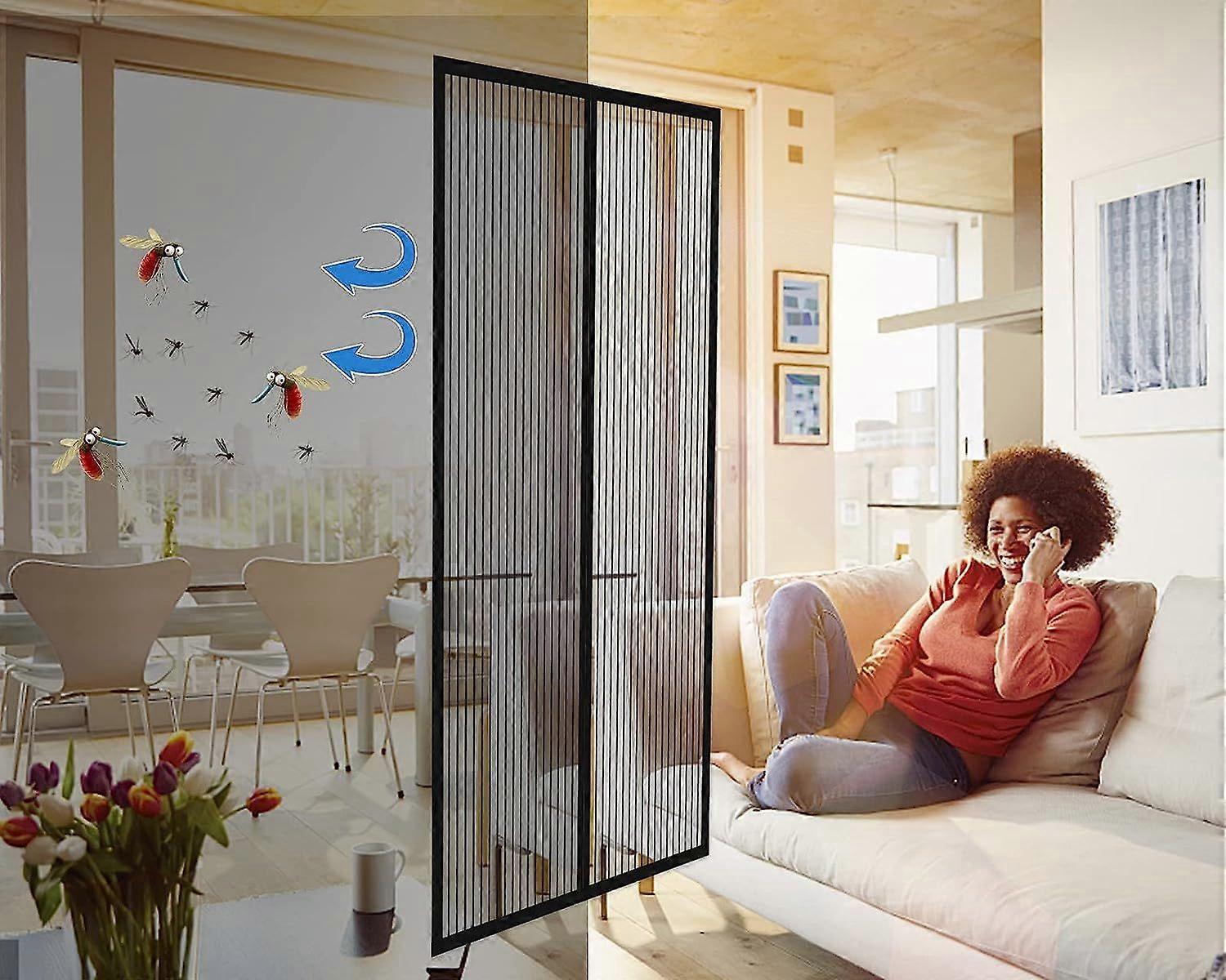 Magnetic Mosquito Net Door Window Magnetic, Door Fly Curtains, Insect Screen Canvas Curtains, Sliding Window Screen Mosquito Net, Magnetic Mosquito Ne