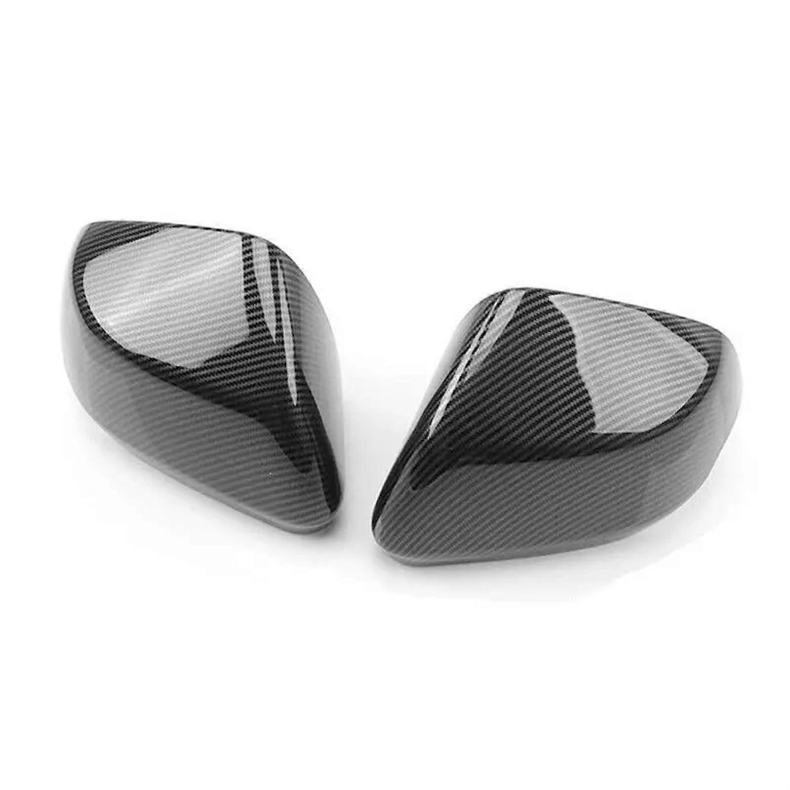 Compatible For Mondeo/Fusion   Car Rearview Side Mirror Cover Wing Cap Exterior Door Rear View Frame Case Trim Carbon Fiber