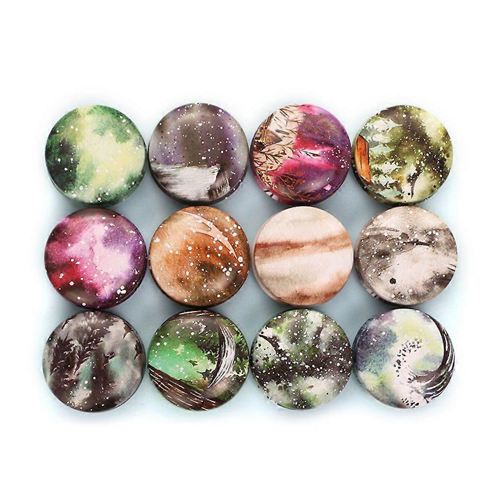 Round Tinplate Storage Box Fillable Empty Organizer Small Sundries Container