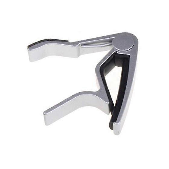 Perfect Folk Acoustic Guitar Trigger Change Capo Silver