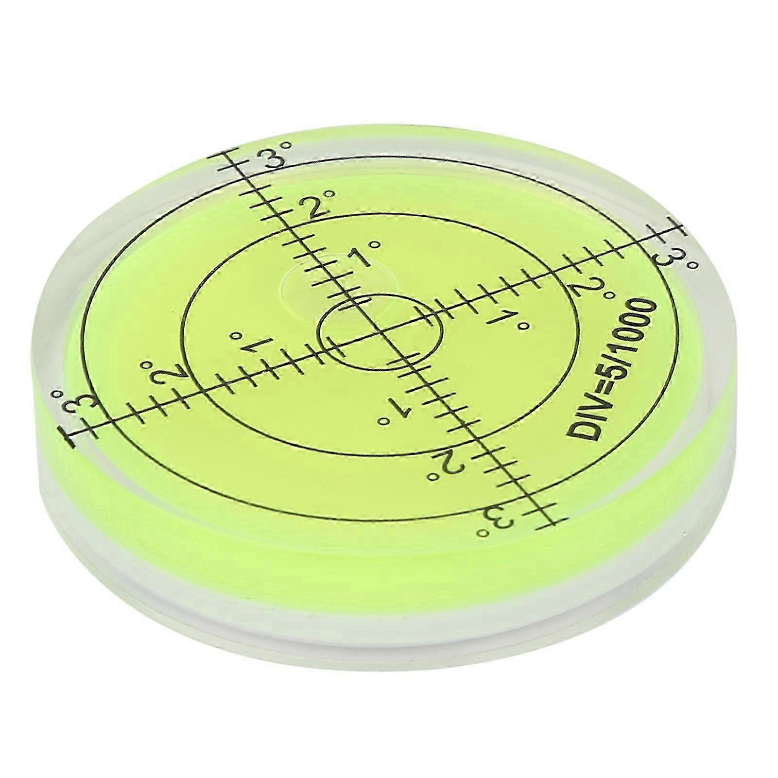 Round Level Bubble with Scale for Camera Platform Balance - 60mm Diameter Measuring Tool