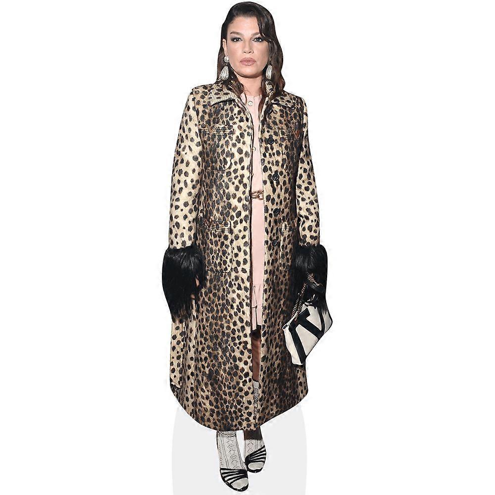 Emma Marrone (Coat) Cardboard Cutout (lifesize OR mini size). Standee. Stand Up.
