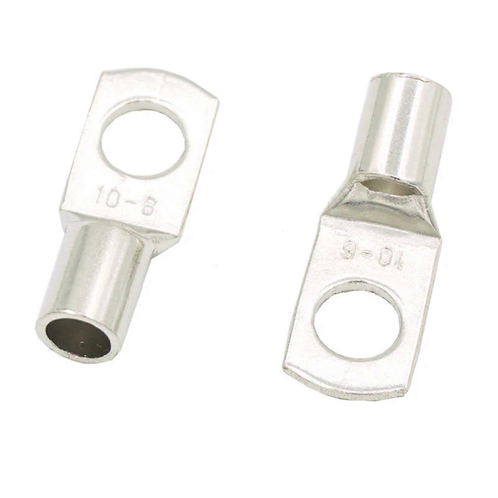 SC10-6 10-8 10-10Type Wire Nose Terminal Bare Copper Battery Block Lugs Hole Crimp Cable Connector(SC10-12,30PCS)