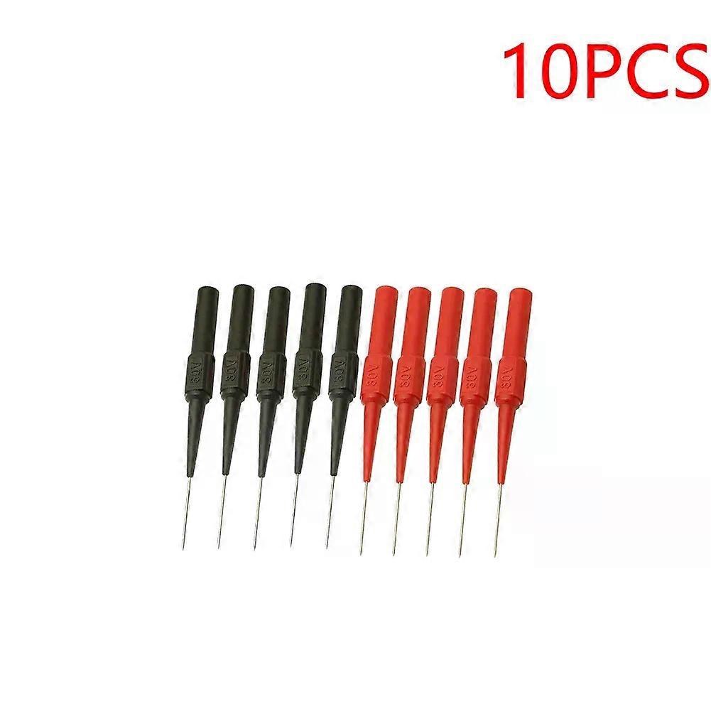 20Pcs 30V Diagnostic Tools Multimeter Test Lead Extention 0.7MM Back Piercing Needle Tip Probes Car Automotive Test Probe Kit