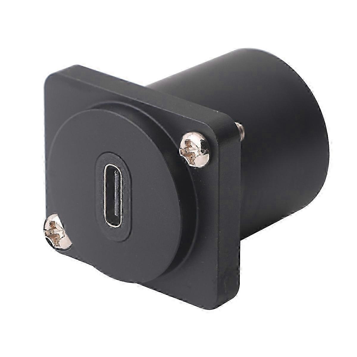 USB C to USB C Female Panel Mount Extension Round Adapter